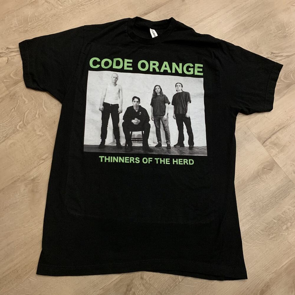 Code Orange Thinners Of The Herd MetalCore Band Tee Men's Large L Black Green